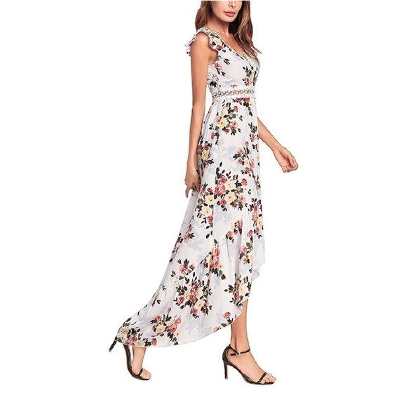 {💥SALE}Backless Floral Maxi Dress(M) - Picture 2 of 8